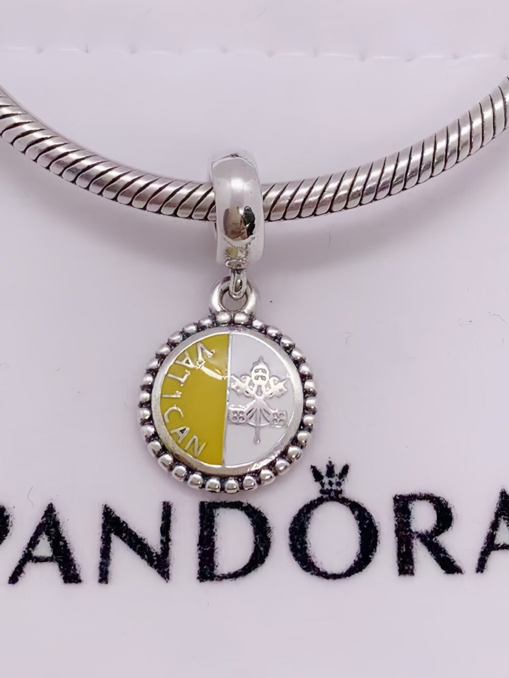 Pandora Vatican Flag Exclusive CharmBead